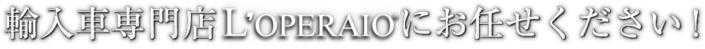 輸入車専門店ロペライオにお任せ下さい